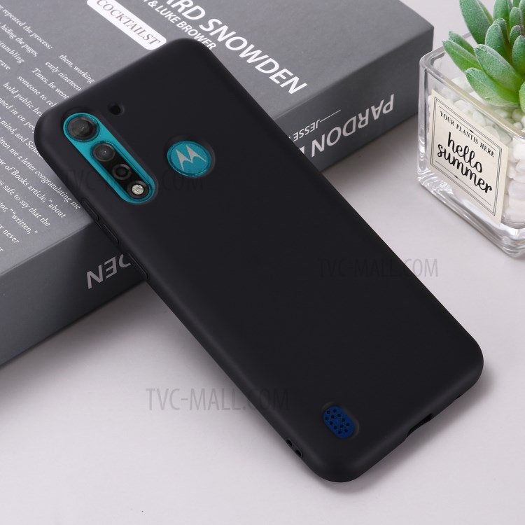 Liquid Silicone Phone Cover for Motorola Moto G8 Power Lite - Black-6