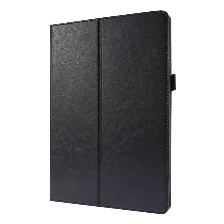 Crazy Horse Texture Two-Fold Design Leather Cover Case for Lenovo Tab M10 TB-X605F - Black-2
