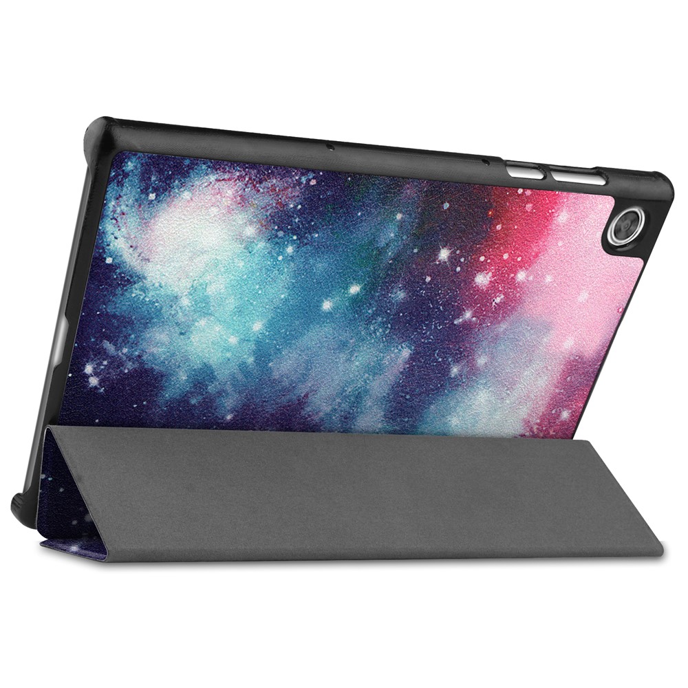 Étui De Table Tri-pli En Cuir PU En Cuir PU Pour Lenovo Tab M10 HD Gen 2 TB-X306F / Tb-x306x - Ciel Étoilé-4