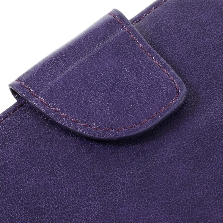 Imprint Flower Butterfly Flip Leather Phone Case for Lenovo A536 - Purple-11