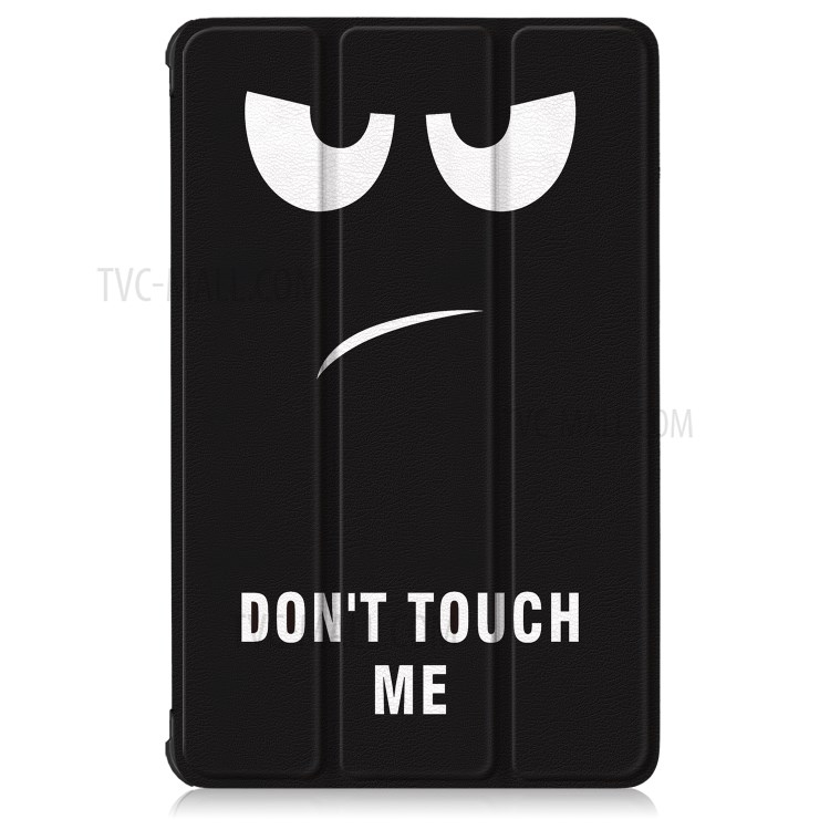 Pattern Printing Tri-Fold Magnetic Tab Leather Cover Case for Lenovo Tab P11 TB-J606F - Angry Face-9
