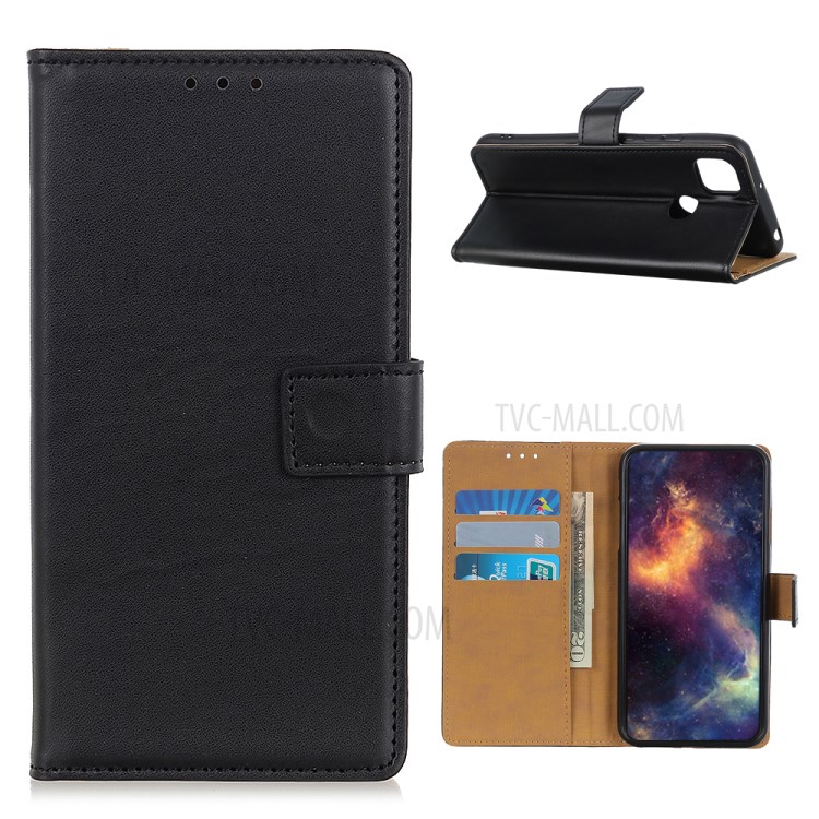 Wallet Leather Shell for Motorola Moto G9 Power Stand Case - Black-1