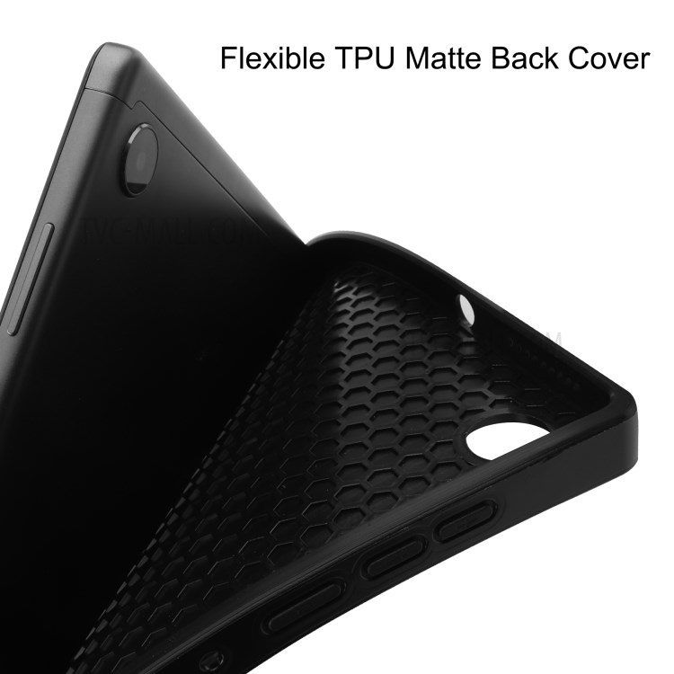 Soft TPU + Litch Texture PU Leather Shell with Tri-fold Stand for Lenovo Tab M10 HD Gen 2 TB-X306 - Black-11