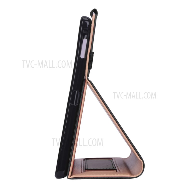 WY-2099 Capa De Tablet Couro De Estilo De Negócios Com Cinta De Mão E Slots De Cartão Para Lenovo Tab M10 HD Gen 2 TB-X306 - Preto-11