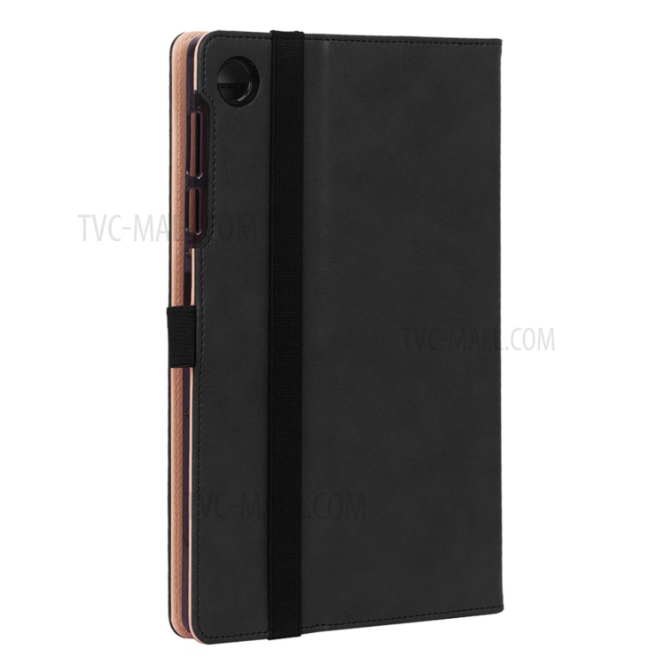 WY-2099 Capa De Tablet Couro De Estilo De Negócios Com Cinta De Mão E Slots De Cartão Para Lenovo Tab M10 HD Gen 2 TB-X306 - Preto-4
