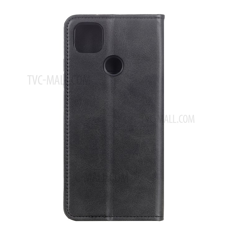 For Motorola Moto G 5G Magnetic TPU+Split Leather Phone Shell - Black-3