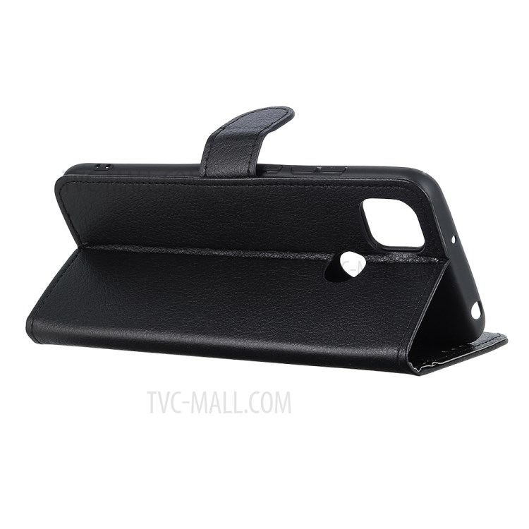 Textura Clássica De Litchi Para Motorola Moto G 5G Celular Caso De Carteira De Celeiro - Preto-4