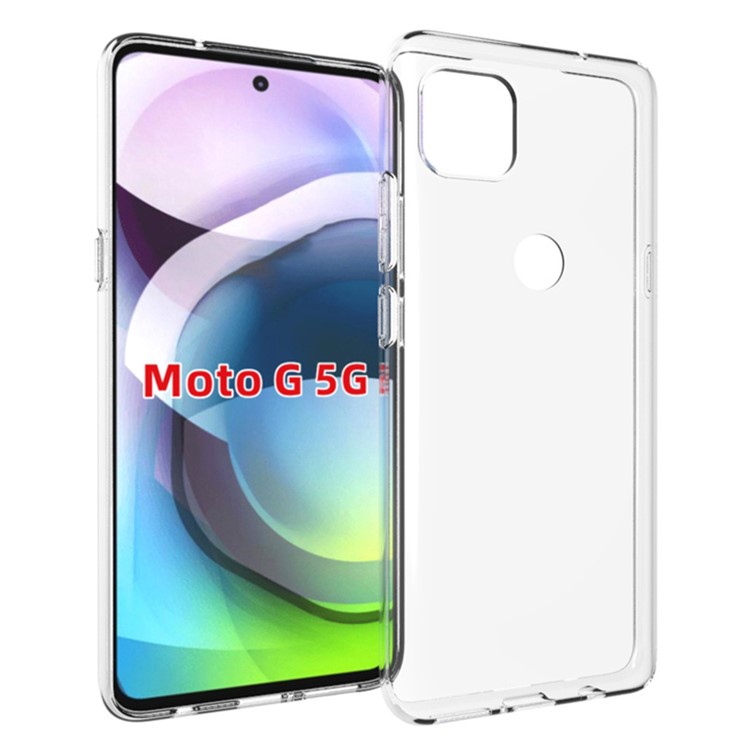 10Pcs/Pack Soft TPU Phone Protective Flexible Back Shell Inner Anti-Slip for Motorola Moto G 5G-1