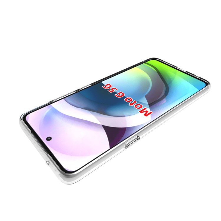 10Pcs/Pack Soft TPU Phone Protective Flexible Back Shell Inner Anti-Slip for Motorola Moto G 5G-4