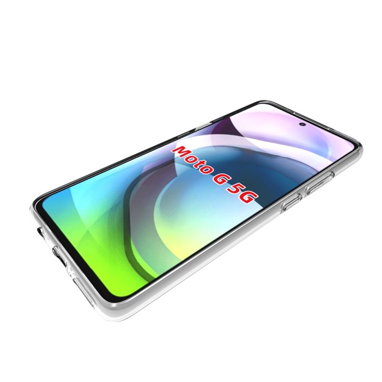 10Pcs/Pack Soft TPU Phone Protective Flexible Back Shell Inner Anti-Slip for Motorola Moto G 5G-5