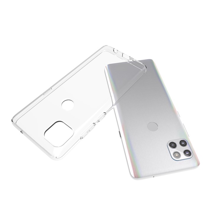 10Pcs/Pack Soft TPU Phone Protective Flexible Back Shell Inner Anti-Slip for Motorola Moto G 5G-6