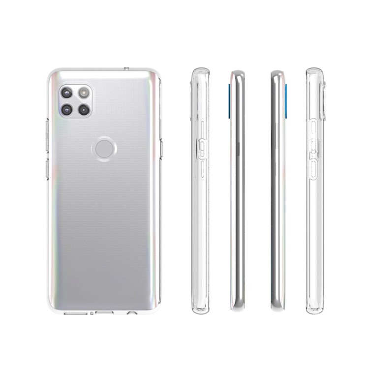 10Pcs/Pack Soft TPU Phone Protective Flexible Back Shell Inner Anti-Slip for Motorola Moto G 5G-7