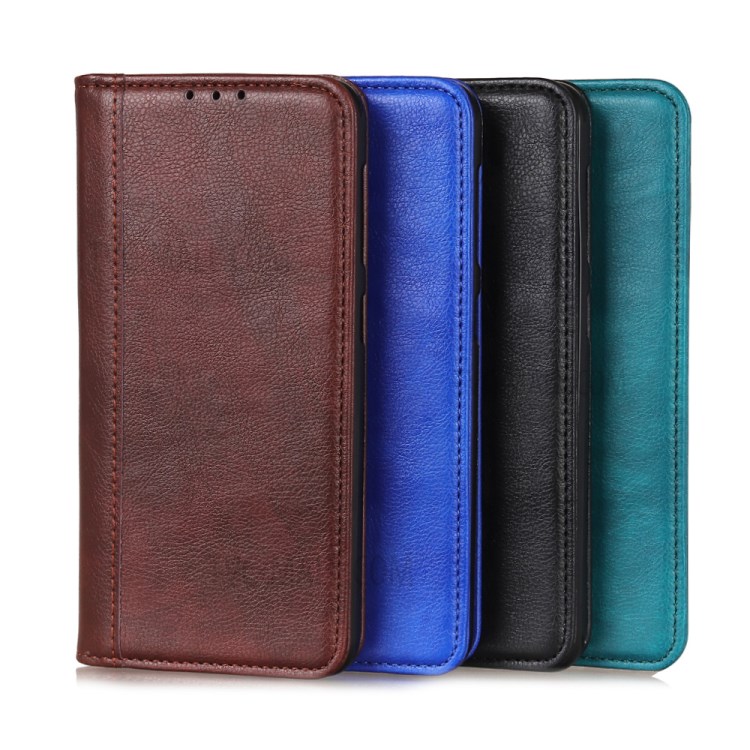 Auto-Absorbed Litchi Texture Split Leather Case for Motorola Moto G9 Power - Black-10