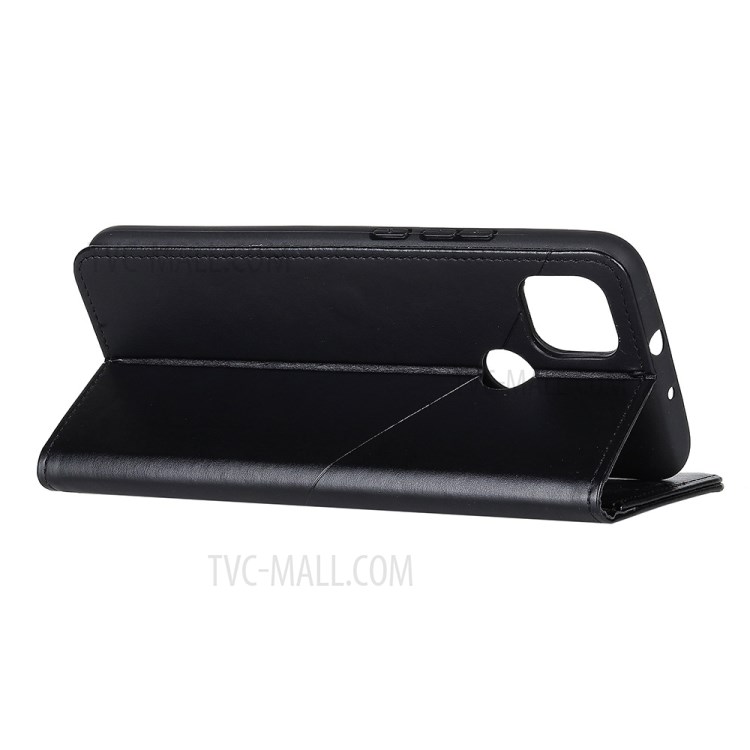 Wallet Phone Protective Cover PU Leather Stand Shell for Motorola Moto G9 Power - Black-3