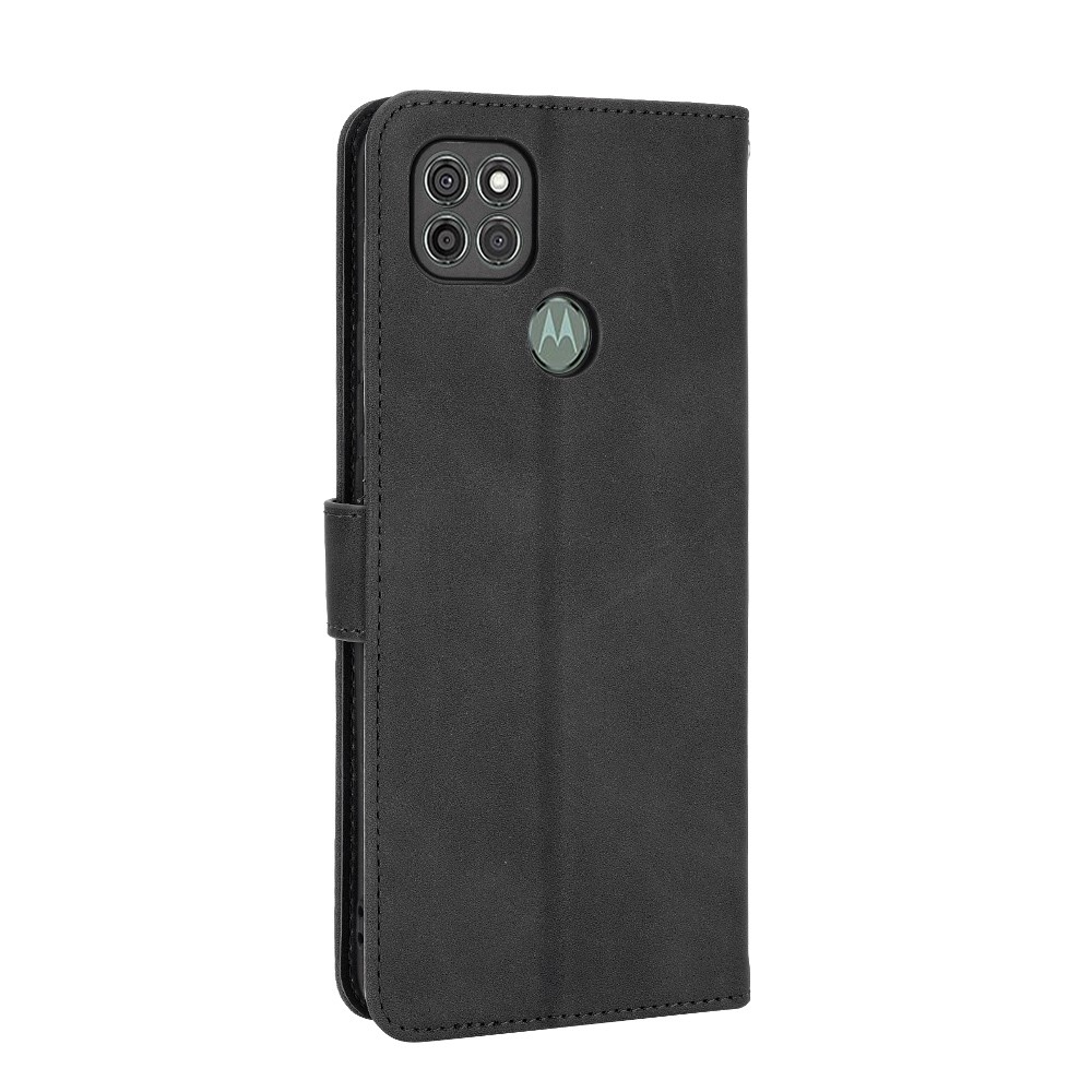 Delicate PU Leather Wallet Cell Phone Case for Motorola Moto G9 Power - Black-5