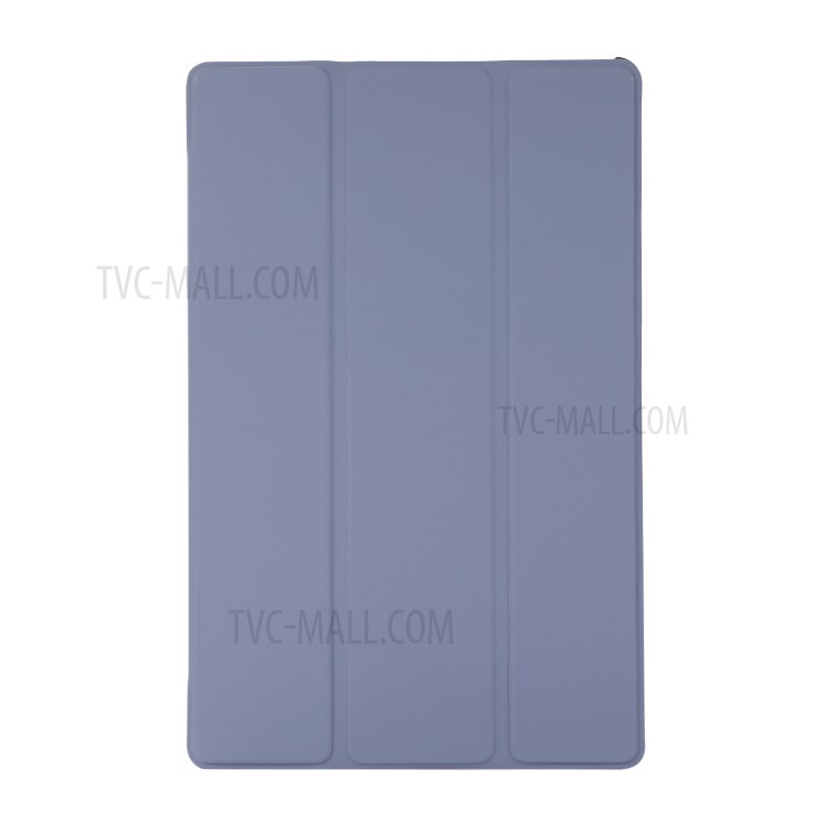 PU Leather Tri-fold Stand Shell for Lenovo Tab M10 Plus TB-X606F Tablet Case - Purple-3