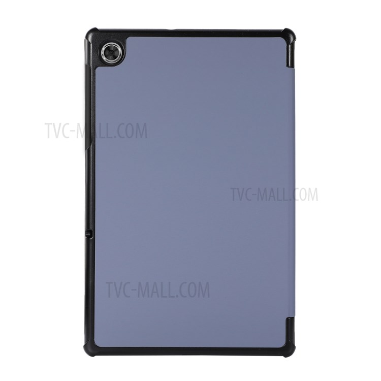 PU Leather Tri-fold Stand Shell for Lenovo Tab M10 Plus TB-X606F Tablet Case - Purple-4