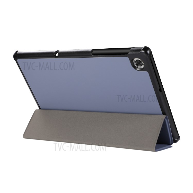 PU Leather Tri-fold Stand Shell for Lenovo Tab M10 Plus TB-X606F Tablet Case - Purple-6