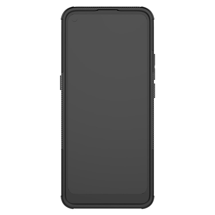 For Motorola Moto G9 Power Kickstand 2-in-1 Shell Cool Tyre PC + TPU Hybrid Case - Black-4