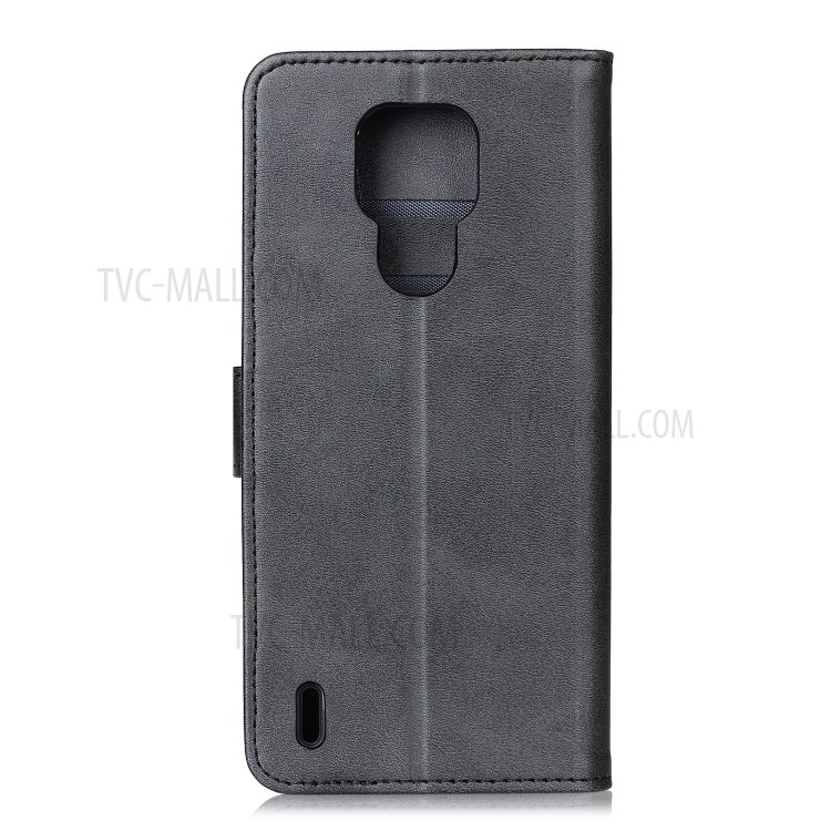TPU + PU Leather Phone Cover with Card Slots and Cash Pocket for Motorola Moto E7 - Black-3
