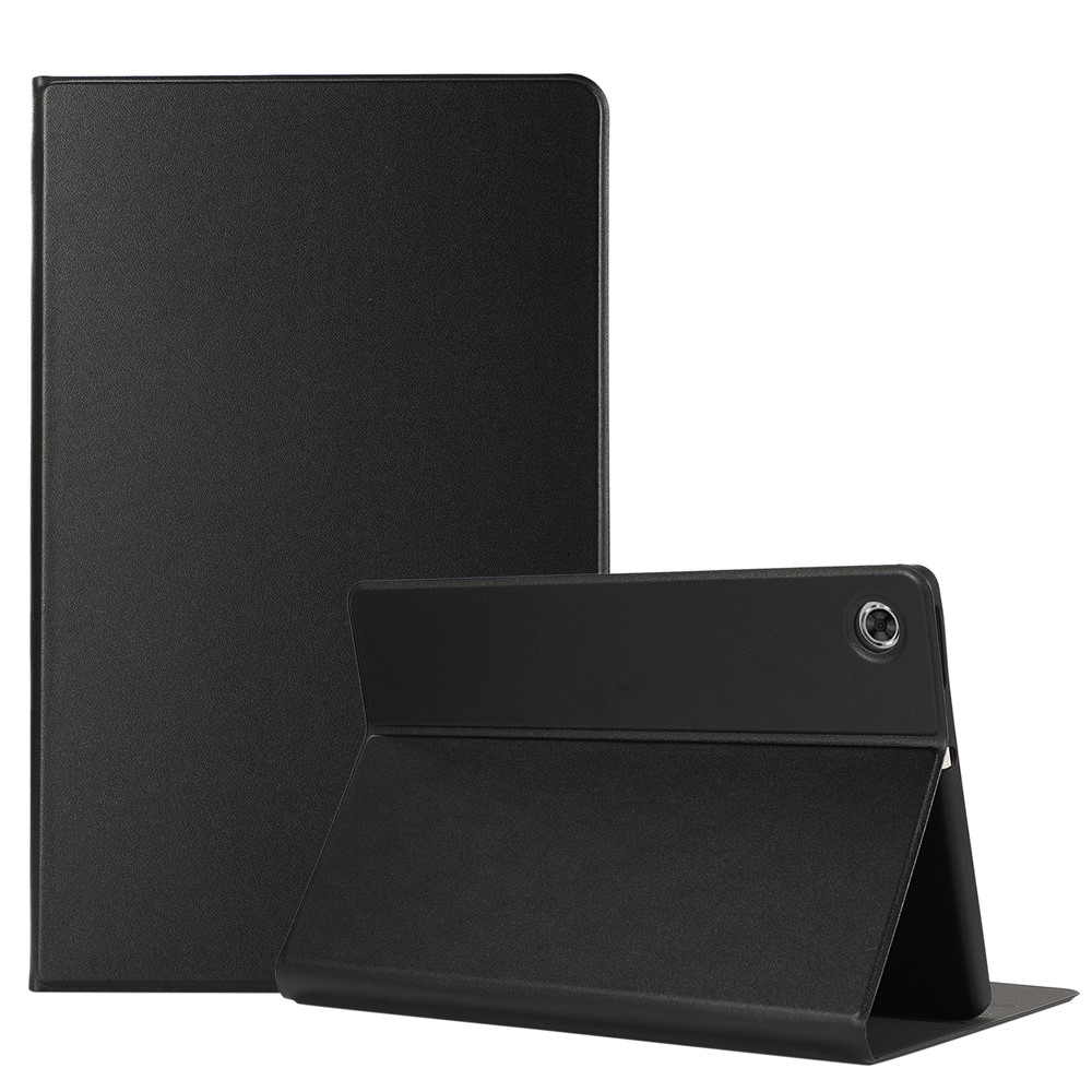 Caso De Protección De Cuero TPU + PU Con Soporte Para Lenovo Tab M10 Plus - Negro-1