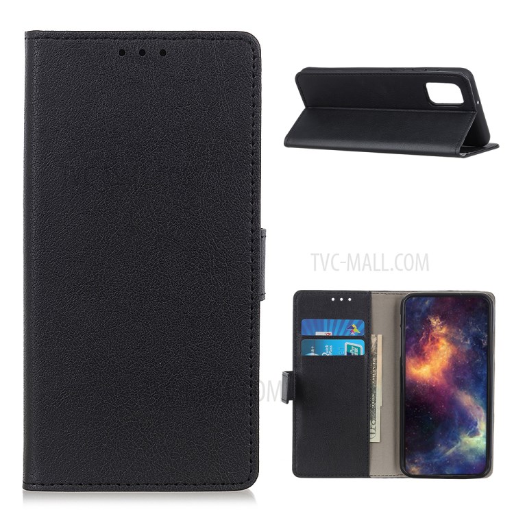 Wallet Stand Design PU Leather Cover + TPU Protective Shell for Motorola Moto G Stylus (2021) - Black-1