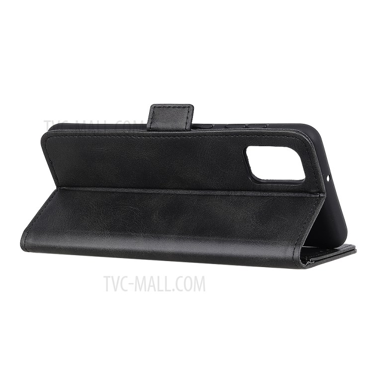 For Motorola Moto G Stylus (2021) Wallet Stand Design Magnetic-Absorbed Folio Flip Leather Case - Black-4