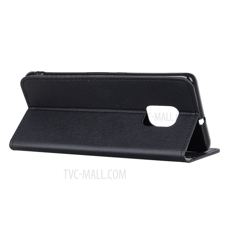 PU Leather + TPU Protective Shell for Motorola Moto G Power (2021) Wallet Stand Case - Black-3