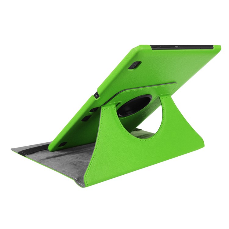 Litchi Leather Protective Case for Lenovo Tab3 10 with Rotary Stand - Green-7