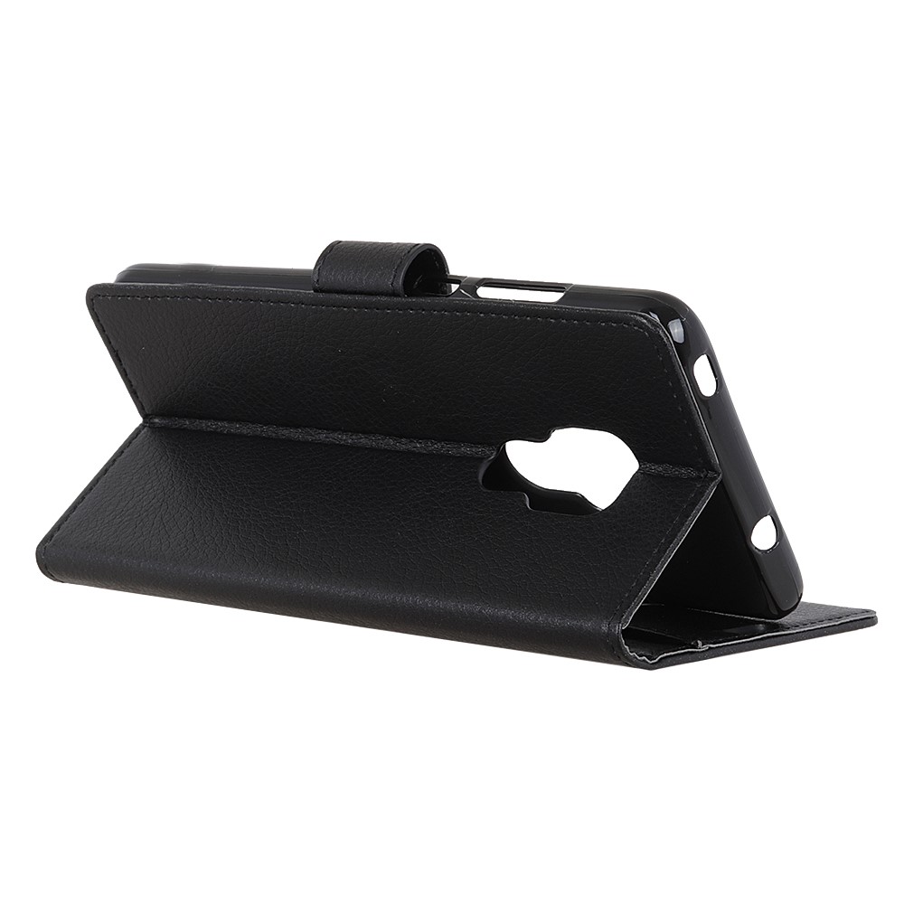 Wallet Stand Design Classic Litchi Texture Leather Phone Cover for Motorola Moto G Play (2021) - Black-4