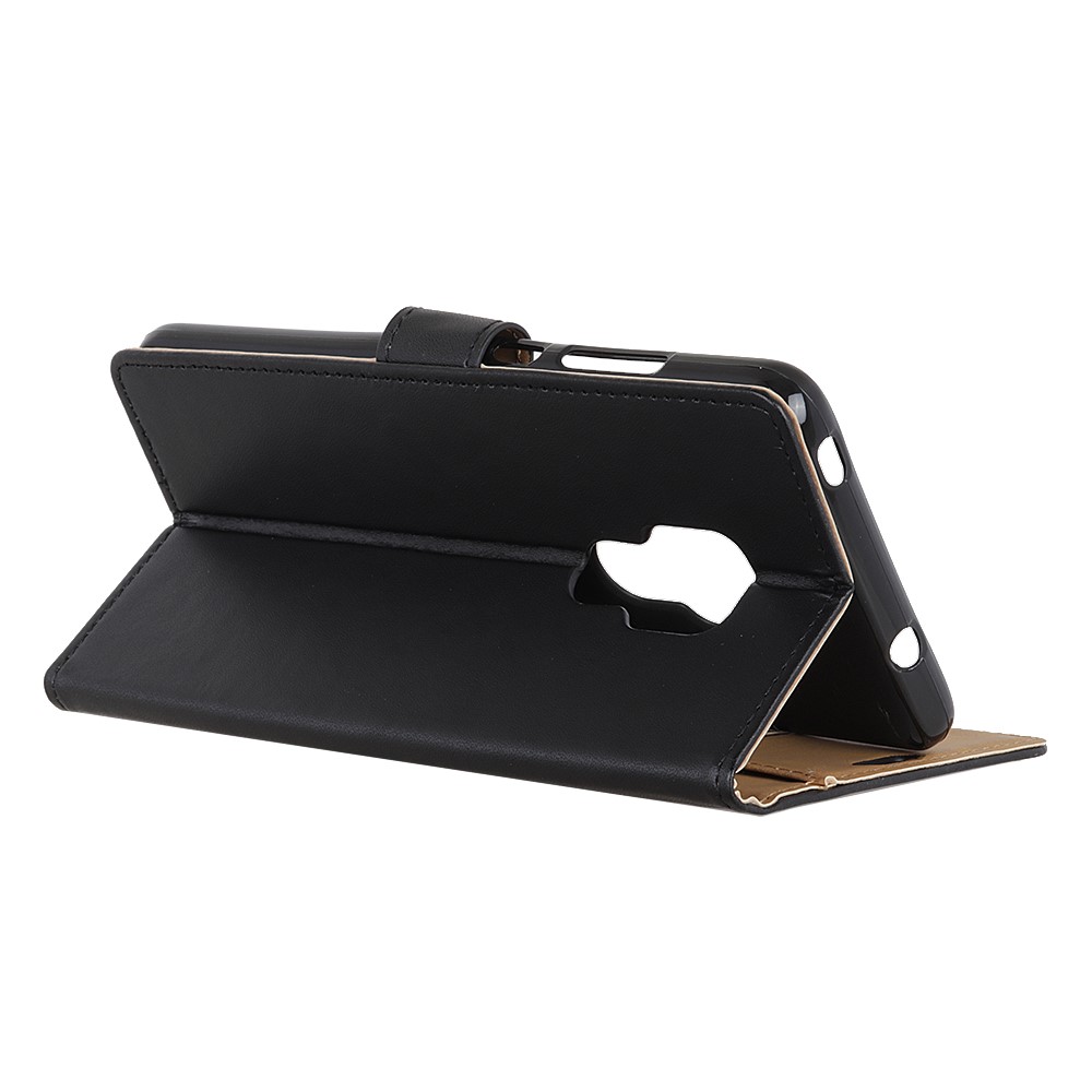 Magnetic Clasp Leather Mobile Phone Shell with Wallet Stand Design for Motorola Moto G Play (2021) - Black-4