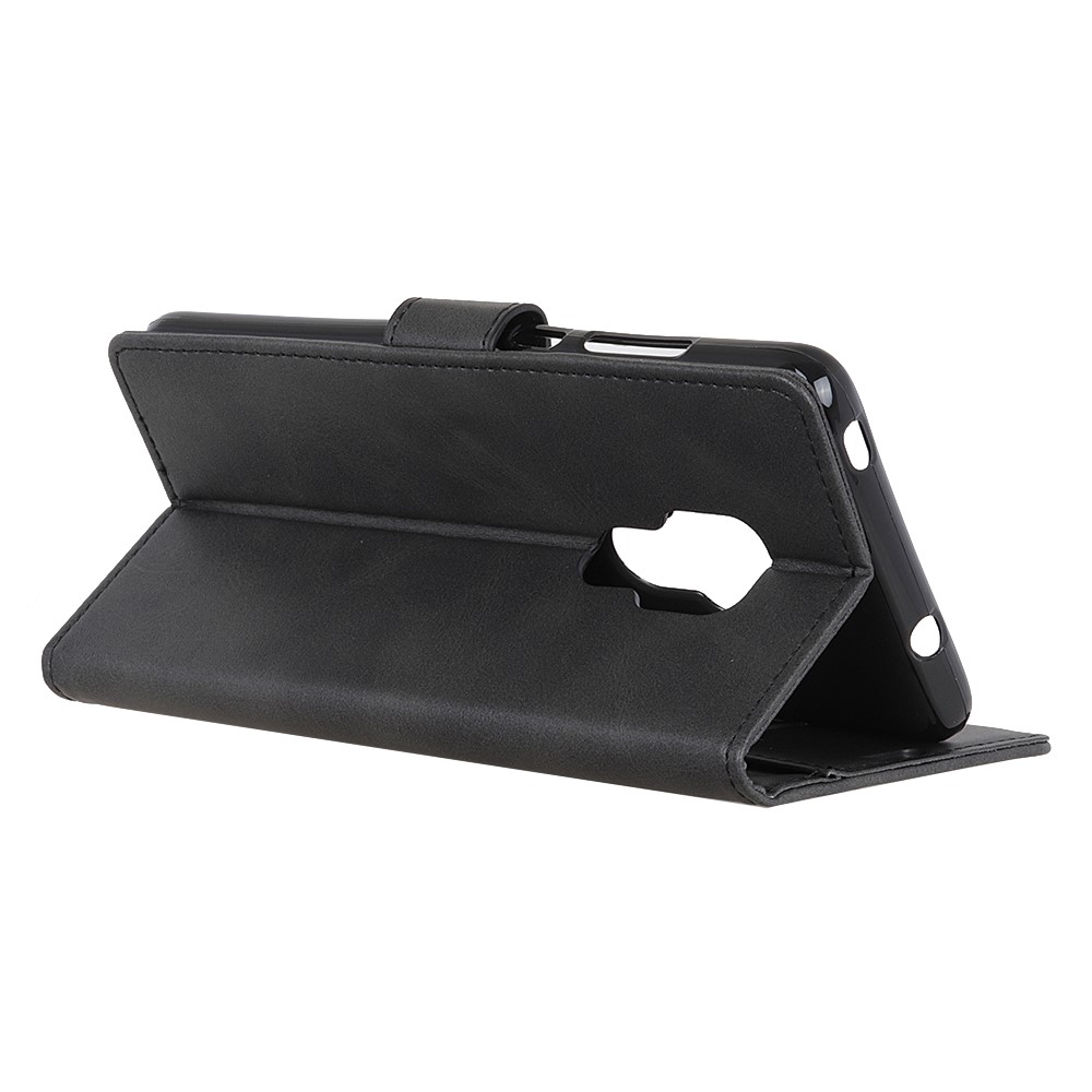 PU Leather Mobile Phone Cover for Motorola Moto G Play (2021) Stand Wallet Design Case - Black-4