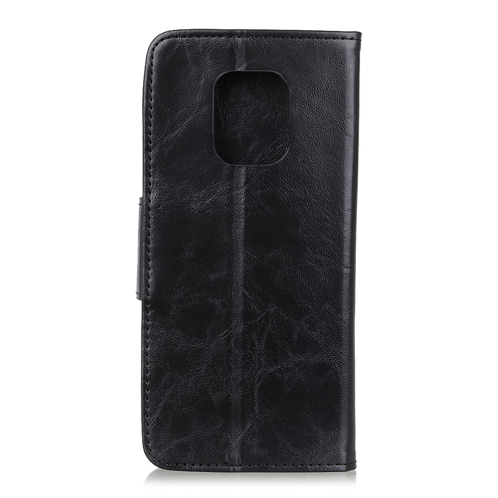 Crazy Horse Texture Leather Cool Design Wallet Stand Phone Case for Motorola Moto G Power (2021) - Black-3