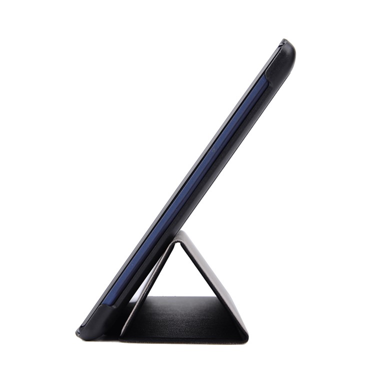 Tri-fold Stand Leather Tablet Case for Lenovo Tab3 10 - Black-4