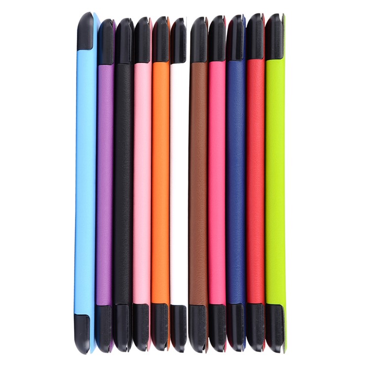 Tri-fold Stand Leather Tablet Shell for Lenovo Tab3 10 - Red-6