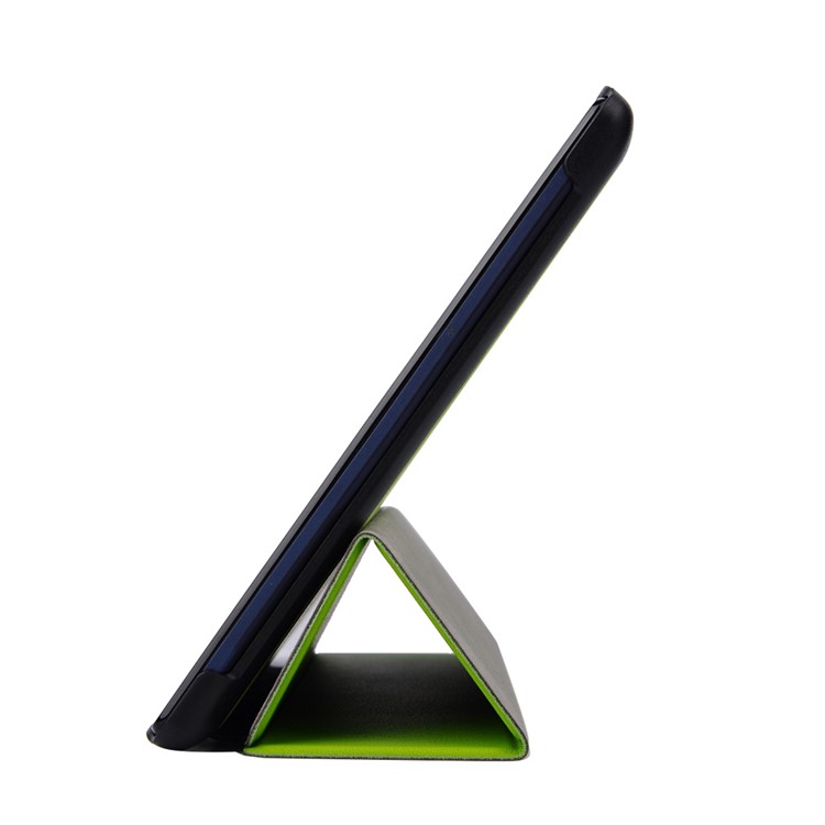 Tri-fold Stand Faux Leather Tablet Cover for Lenovo Tab3 10 - Green-4