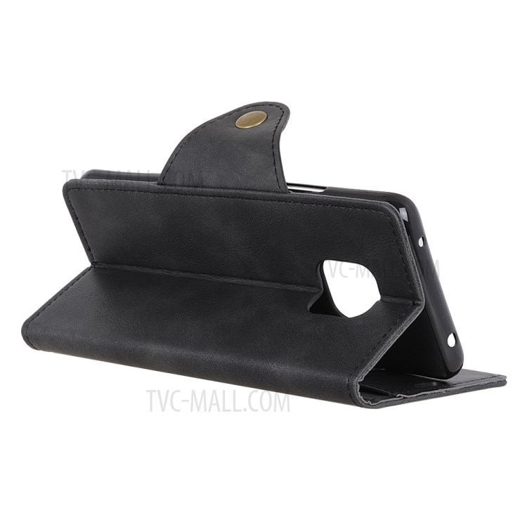 Wallet PU Leather Stand Case for Motorola Moto G Power (2021) - Black-3