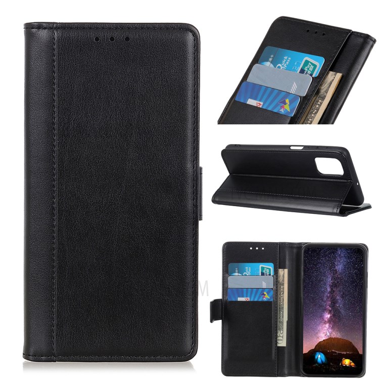 Wallet Stand Design Leather Cell Phone Protective Cover for Motorola Moto G Stylus (2021) - Black-1