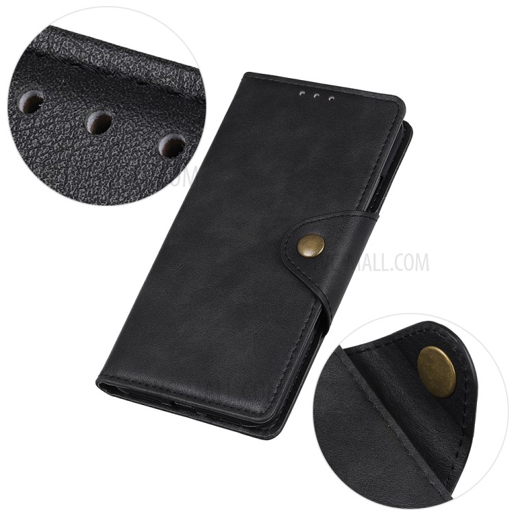 Wallet Stand Leather Flip Cell Phone Case for Motorola Moto G Stylus (2021) - Black-7