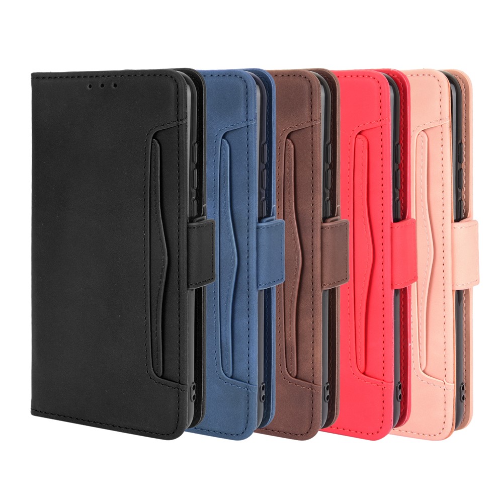 Wallet Stand Design Multiple Card Slots Leather Phone Protective Cover Case for Motorola Moto G Play (2021) - Black-11