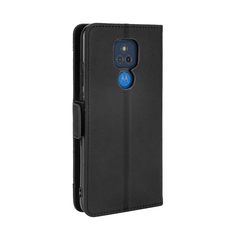 Wallet Stand Design Multiple Card Slots Leather Phone Protective Cover Case for Motorola Moto G Play (2021) - Black-3