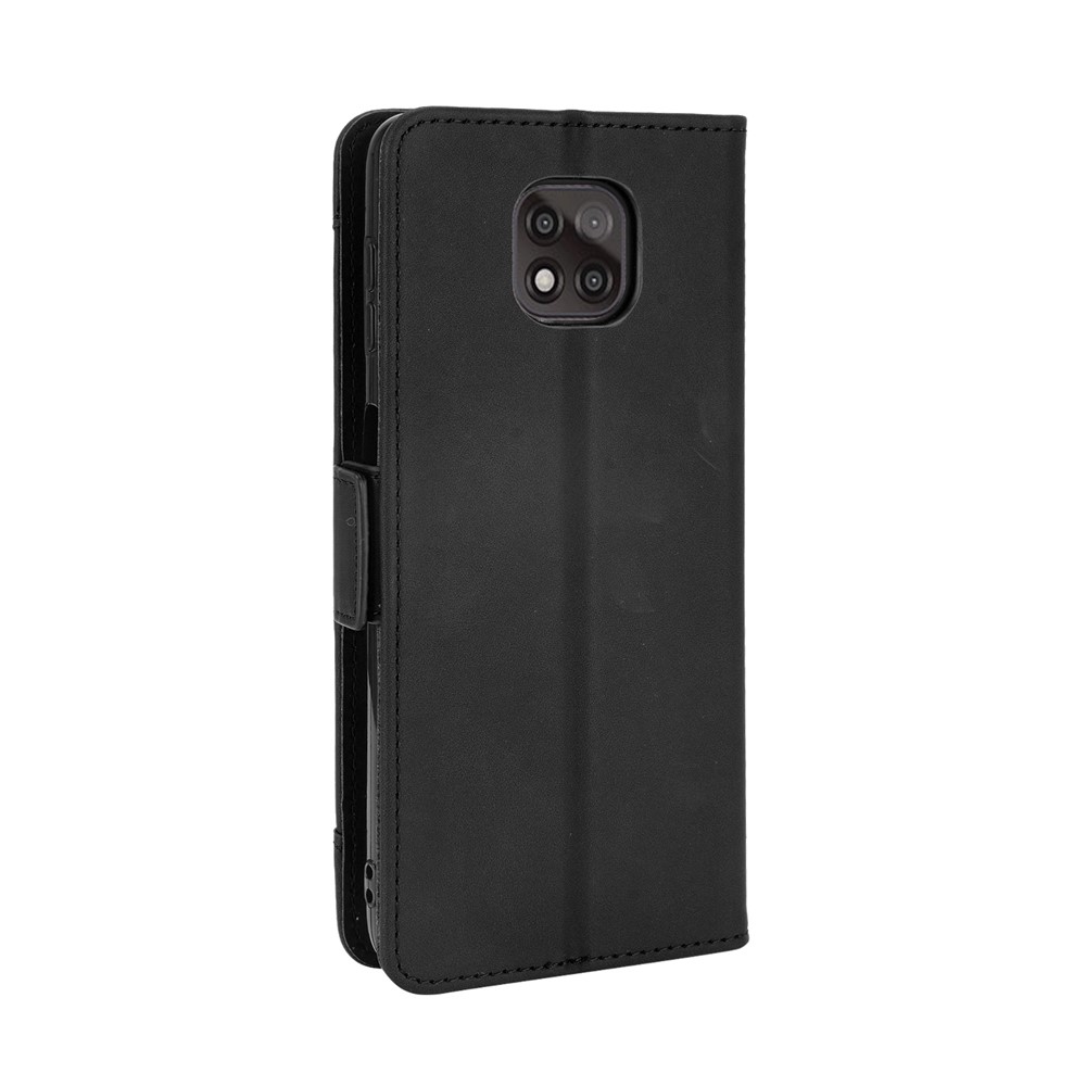 Multiple Card Slots Design Leather Wallet Phone Stand Protective Cover Case for Motorola Moto G Power (2021) - Black-3