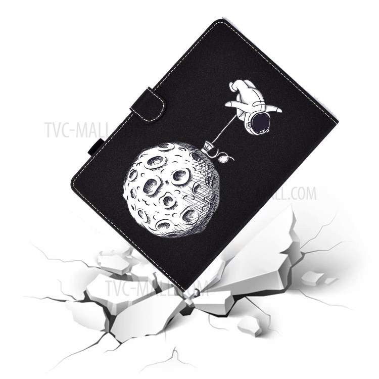 Pattern Printing Card Holder Leather Tablet Casing for Lenovo Tab M10 HD Gen 2 - Spaceman-5