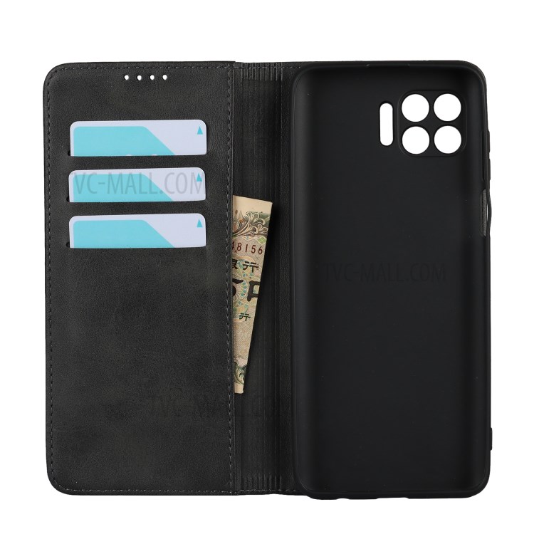 Auto-absorbed Wallet Leather Stand Case for Motorola Moto G 5G Plus - Black-4