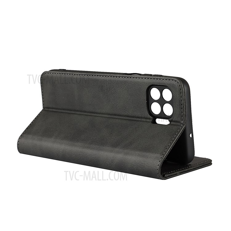 Auto-absorbed Wallet Leather Stand Case for Motorola Moto G 5G Plus - Black-5