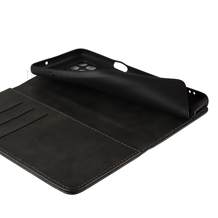 Auto-absorbed Wallet Leather Stand Case for Motorola Moto G 5G Plus - Black-7