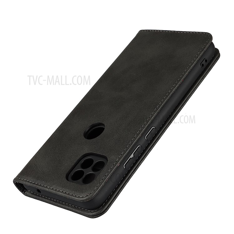 Auto-absorbed Wallet Leather Stand Case for Motorola Moto G 5G - Black-6