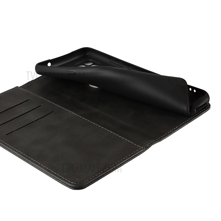 Auto-absorbed Wallet Leather Stand Case for Motorola Moto G 5G - Black-7