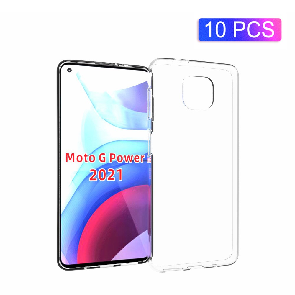 10PCS/Pack Watermark Resistant Soft TPU Case for Motorola Moto G Power-1