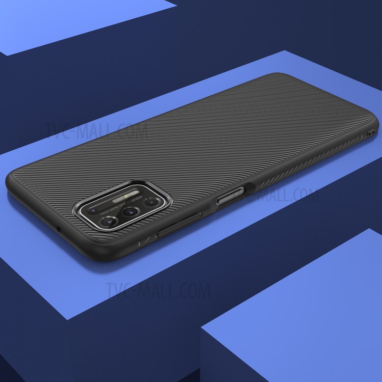 Jazz Series Twill Texture Flexible Super Slim Thicken TPU Case for Motorola Moto G Stylus (2021) - Black-7